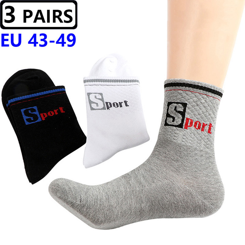 Cotton Crew Sock Pack - 3 paren/pak Grote Grote Sokken EU