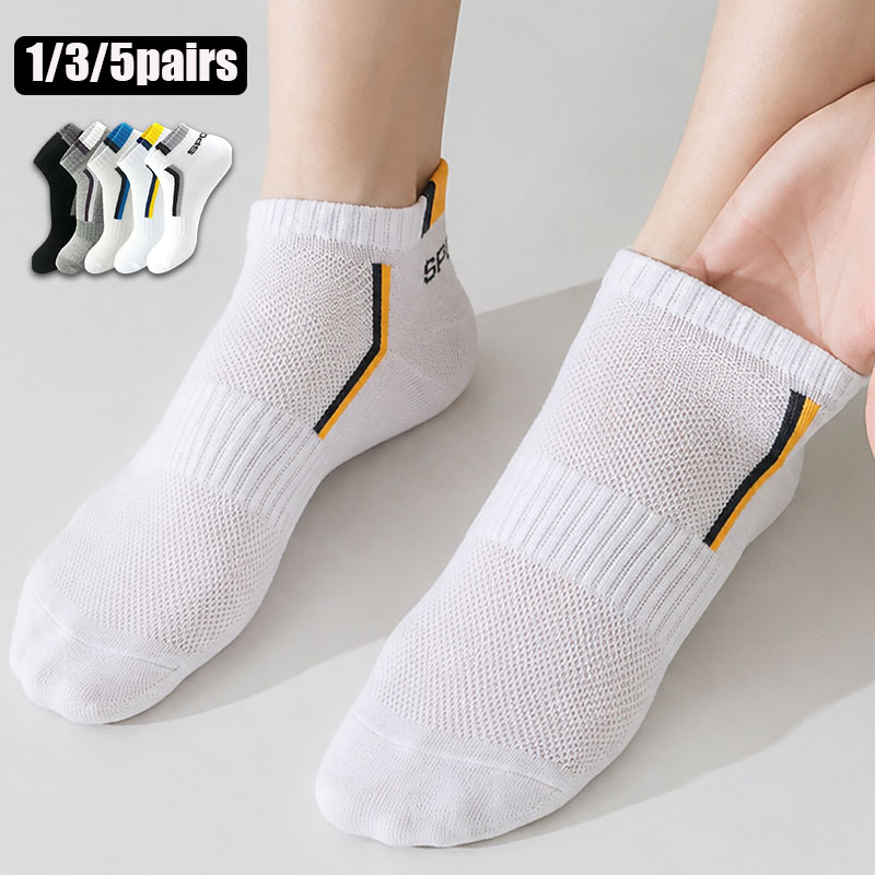 No Show Sock Women - 1/3/5 paar unisex sport enkelsokken, ademende
