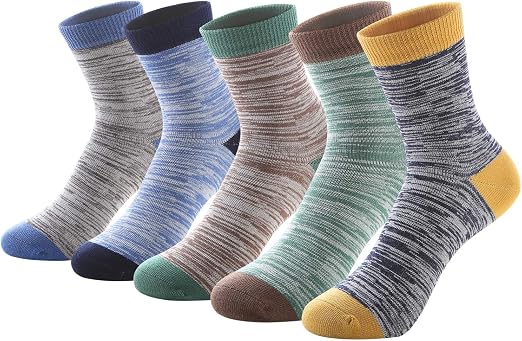 Cotton Crew Sock Pack - Kinderen Jongens Crew Enkelsokken Katoen Jurk
