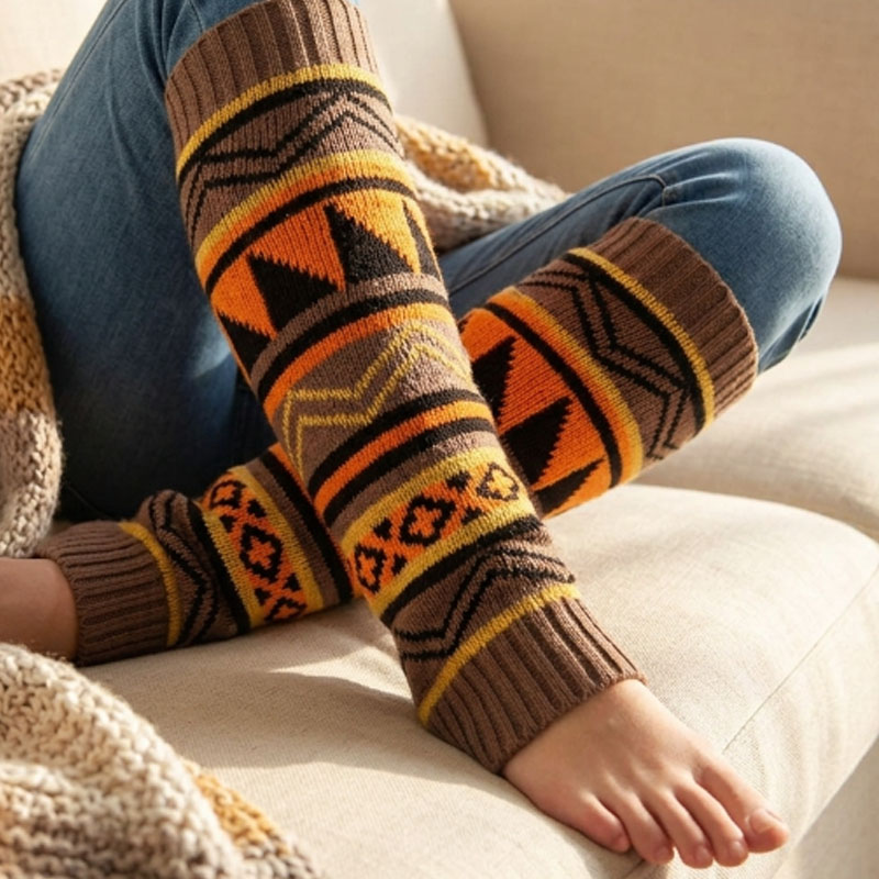 1-4 paar Boheemse dikke gebrei - Boot Sock Slouchy recensie en prijs
