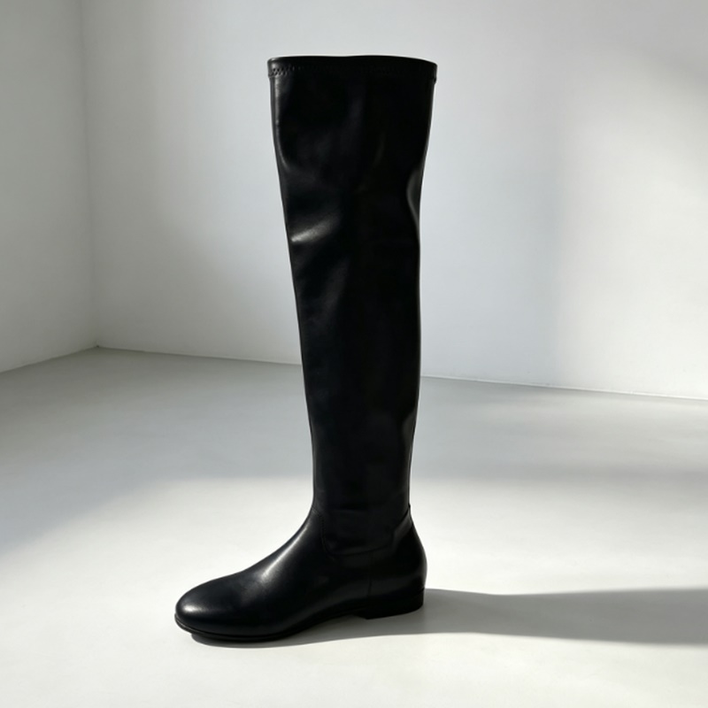 Bruine zachte stretch kunstler - Boot Sock Slouchy recensie en prijs