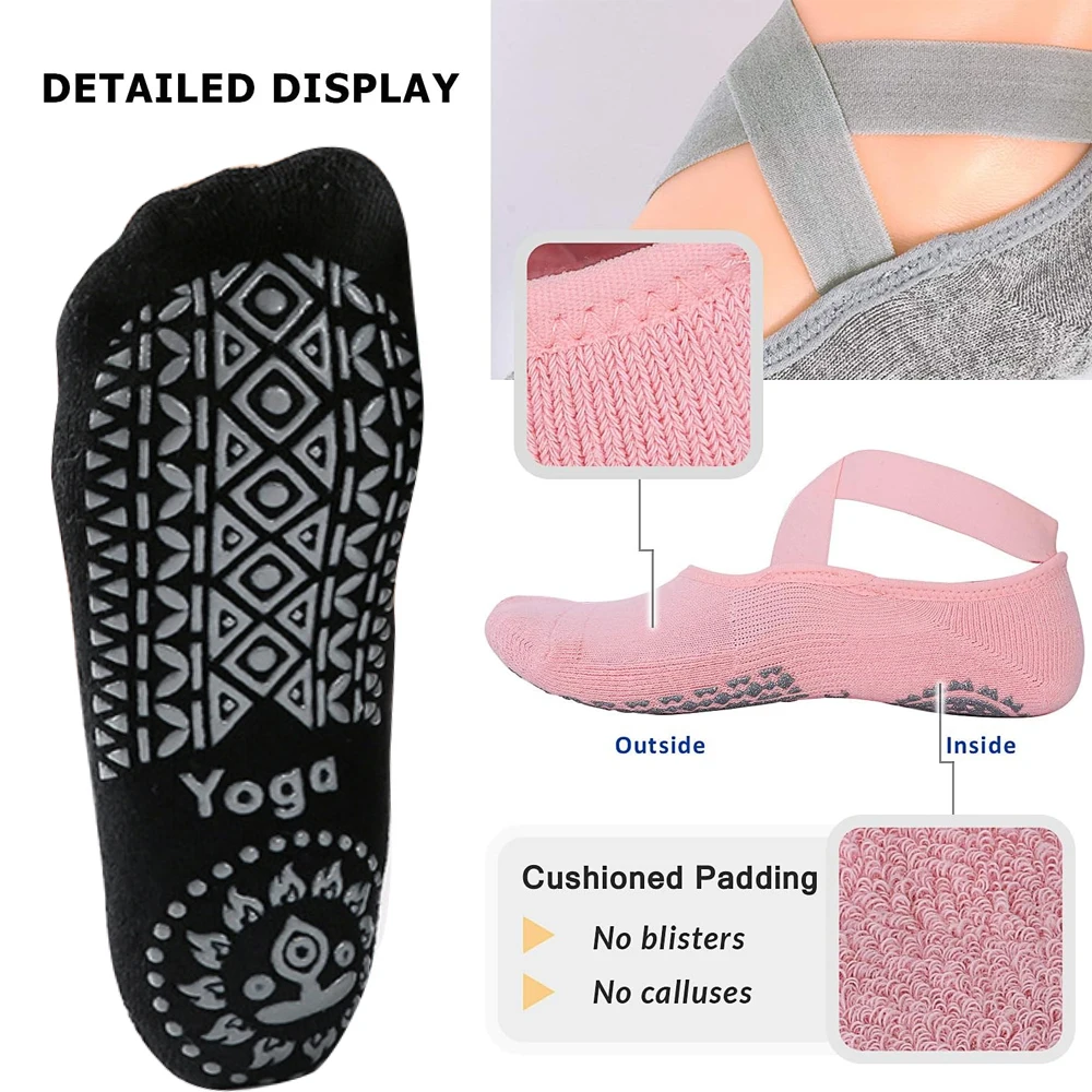1 paar yogasokken voor dames m - Grip Sock Yoga recensie en prijs