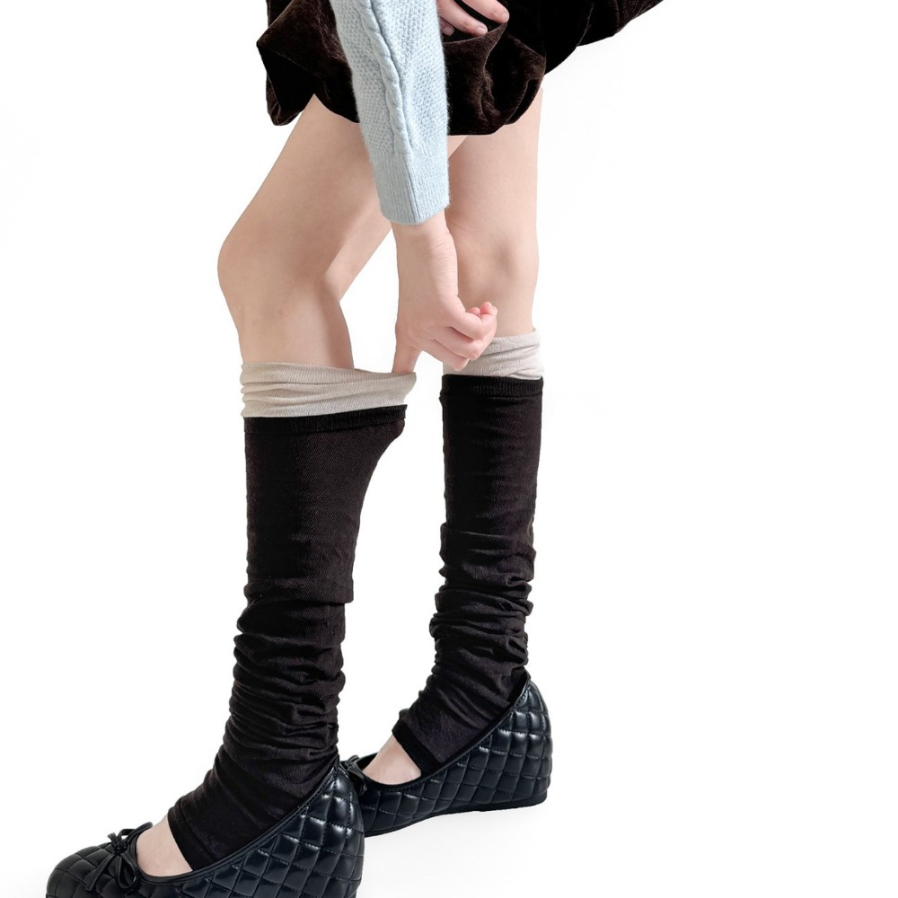 Gebreide, wijde beenwarmers me - Boot Sock Slouchy recensie en prijs