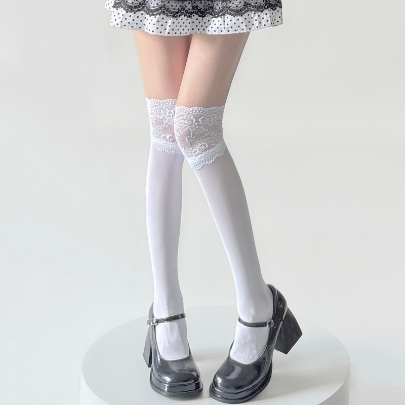 Lente Herfst Witte Kant Ruche  - Boot Sock Slouchy recensie en prijs