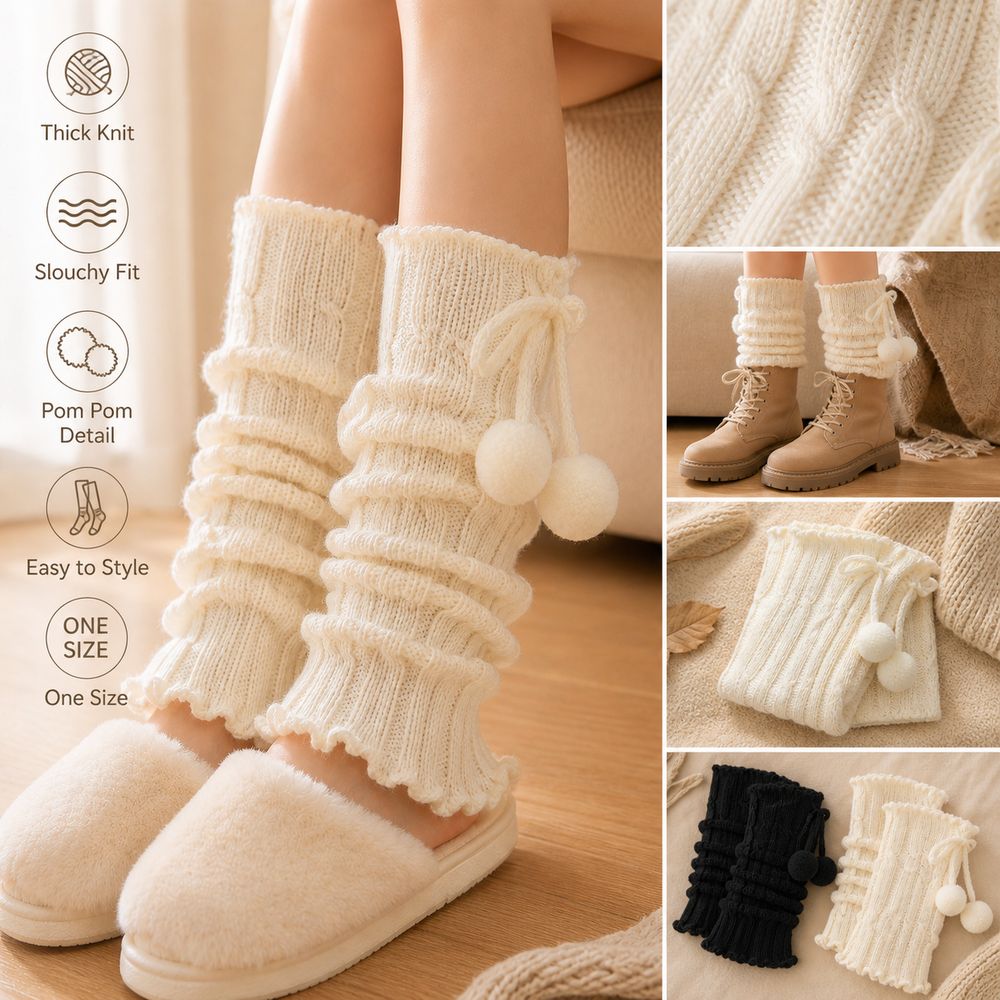 Gebreide beenwarmers met gerui - Boot Sock Slouchy recensie en prijs